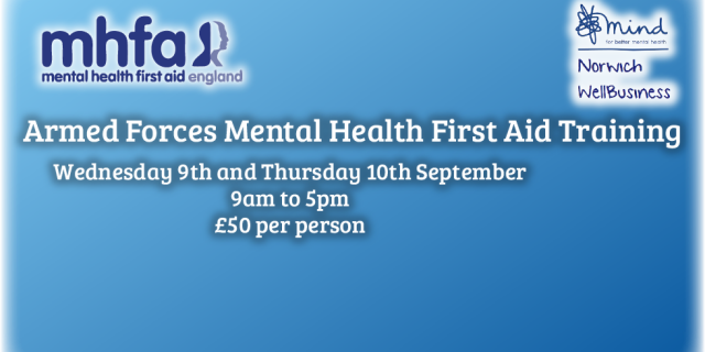 Armed Forces Mental Health First Aid Training
