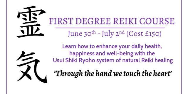 Reiki One course 2017