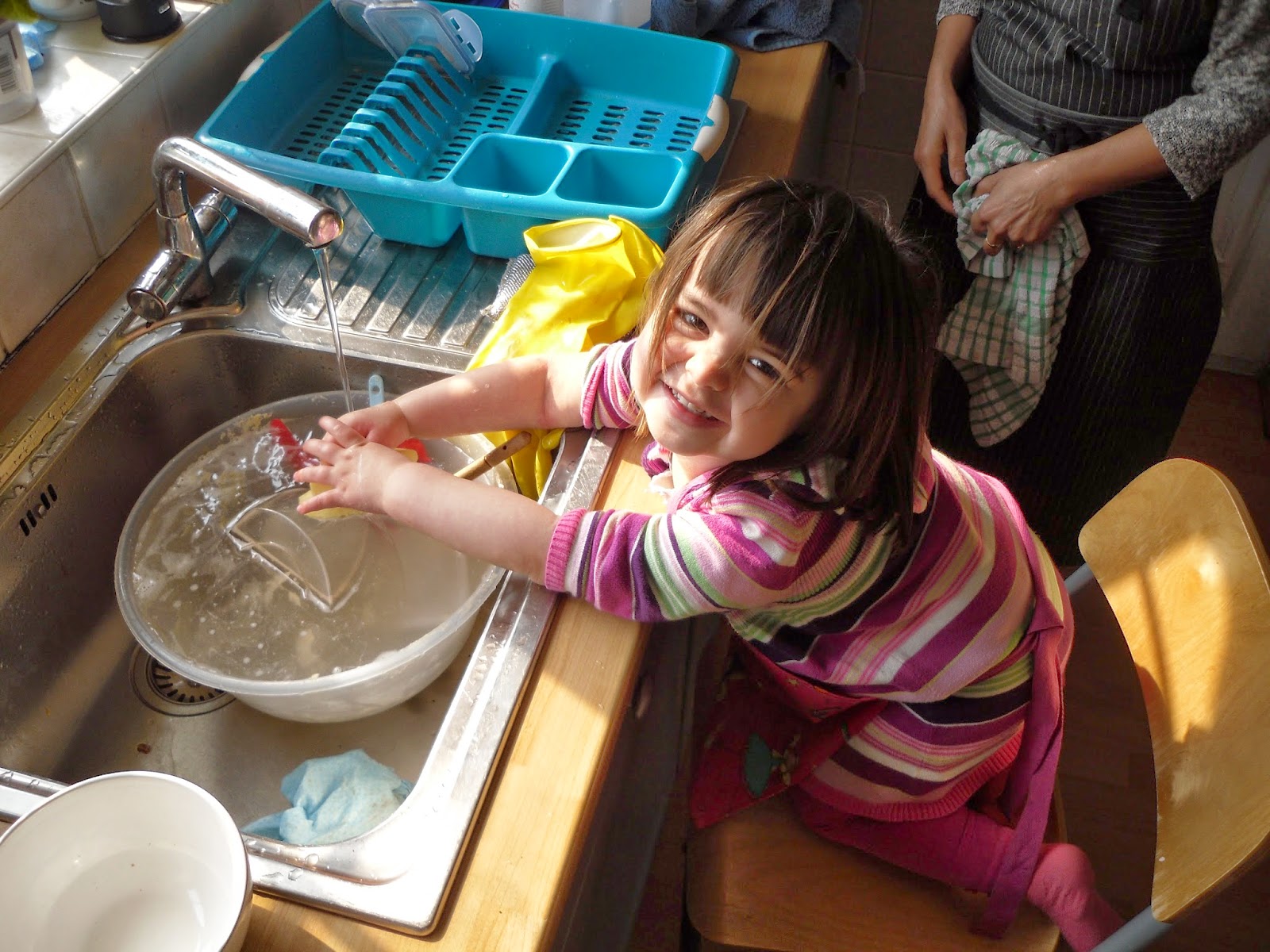Enjoying the sensation of the water